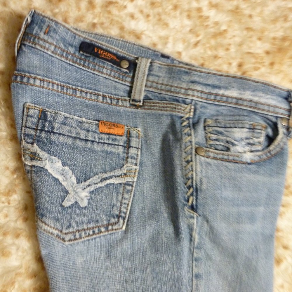 VIGOSS Sexy Low Rise Women's Blue Denim Jeans – Size 3/4